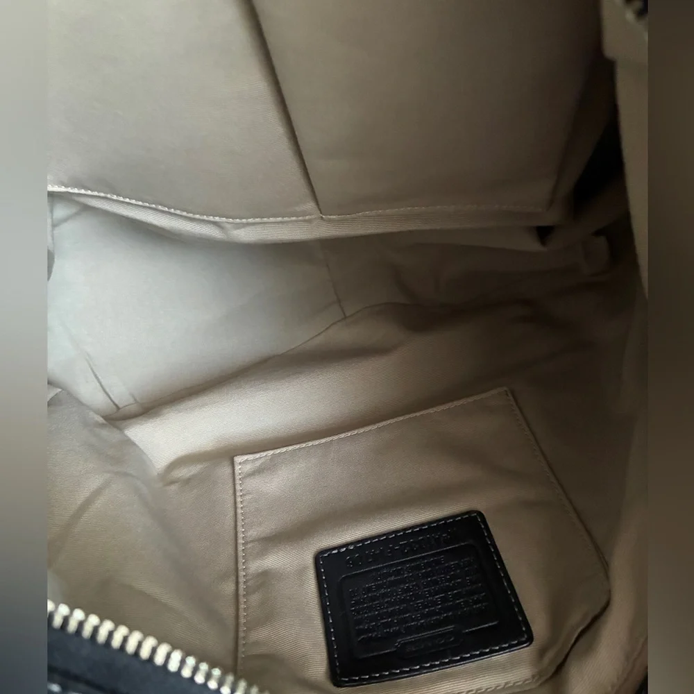 Coach Black Leather Hobo Shoulder Bag